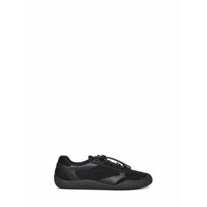 Prada Calzature Men Black Leather And Mesh Fabric Speedrock Sneakers